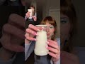 asmr with a 13 pound salt block beeswax milk glass and a dollar tree pen ☁️