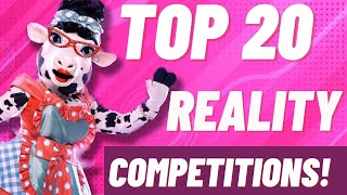 TOP 20 reality competition shows of all time! Be SUPRISED by number 1!