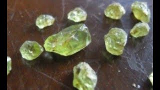 Crystal hunting!  In search of a facetable gem stone, (Peridot)