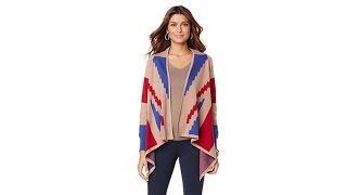 twiggy LONDON Union Jack Waterfall Cardigan