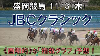 盛岡競馬【ＪＢＣクラシック】11/3(木) 12R《地方競馬 指数グラフ・予想・攻略》