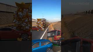 Massive Mixer Truck \u0026 Container Trucks Accidentally!! A Visual Feast #vfx​ #viralshorts​ #tranding​