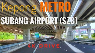 Kepong METRO - Subang Airport route via B15 | 2023 | 4K