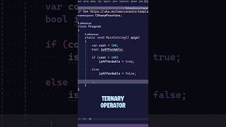 Ternary Operator in C# and How to Use It