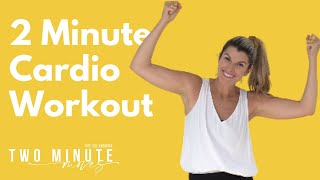 2 Minute Cardio Home Workout - No Jumping.