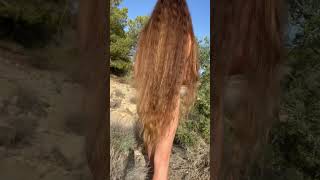 I'm playing with my long hair. #longhair #longhairgirl #hairplay #hair #shorts #short #shortvideo