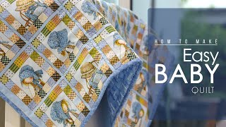 วิธีเย็บผ้านวม Baby Quilt | How to make Easy Baby Quilt