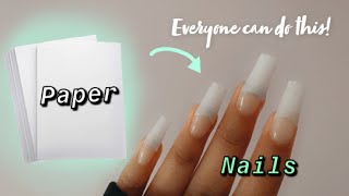 How To Make Fake Nails From Paper | Diy Fake Nails At Home easy/fast
