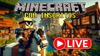 MINECRAFT JOGANDO COM INSCRITOS!