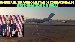 INGRESA EL 3ER VUELO MILITAR DE CONNACIONALES RETORNADOS DE LOS ESTADOS UNIDOS A GUATEMALA.