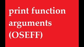 PYTHON TUTORIAL: PRINT FUNCTION ARGUMENTS IN PYTHON