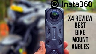 INSTA 360 X4 Review | Best Motorcycle Mounting Angles