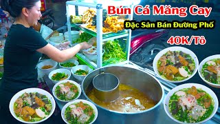 Chị Gái Bán Bún Cá Ốc Măng Cay Hà Nội Siêu Ngon Tô 35K Trên Đường Phố Sài Gòn