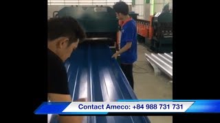 Running kliplok Roof Roll Forming Machine at customer's site