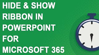 Hide ribbon in PowerPoint vs. show ribbon in PowerPoint for Microsoft 365 (2021)