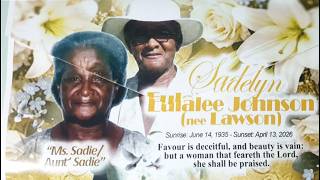 In Joyful Celebration Of The Life Of SADELYN EULALEE JOHNSON (ne LAWSON)