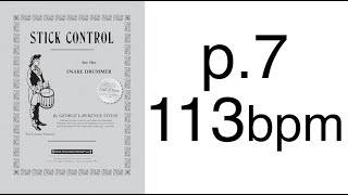 【1day1up!】No.298 Stick Control p.7 113BPM  by tadaomi takemura