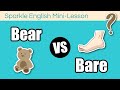 Bare or Bear? | Commonly Confused Words and Homophones Mini-Lesson