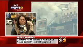 Acrid  Smoke Hinders Breathing Near Harlem Building Explosion