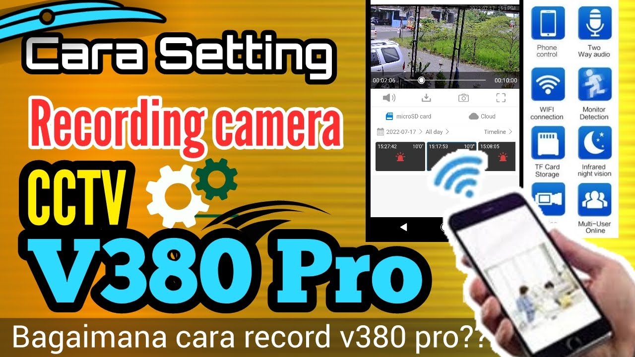 Cara Setting Recording Aplikasi CCTV V380 Pro - YouTube