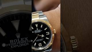 Well worn beater #Rolex #Explorer #steel and #gold - the way a watch should be worn.