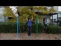 clean 20 muscle ups＋10 push ups＋1 slow muscle ups クリーンマッスルアップ２０回