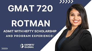 Rotman admit with hefty scholarship and MBA experience | Pearl’s story!