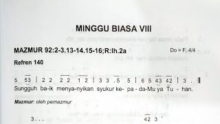 Mazmur Edisi Baru|| Minggu 2 Maret 2025 - MINGGU BIASA VIII - Tahun C