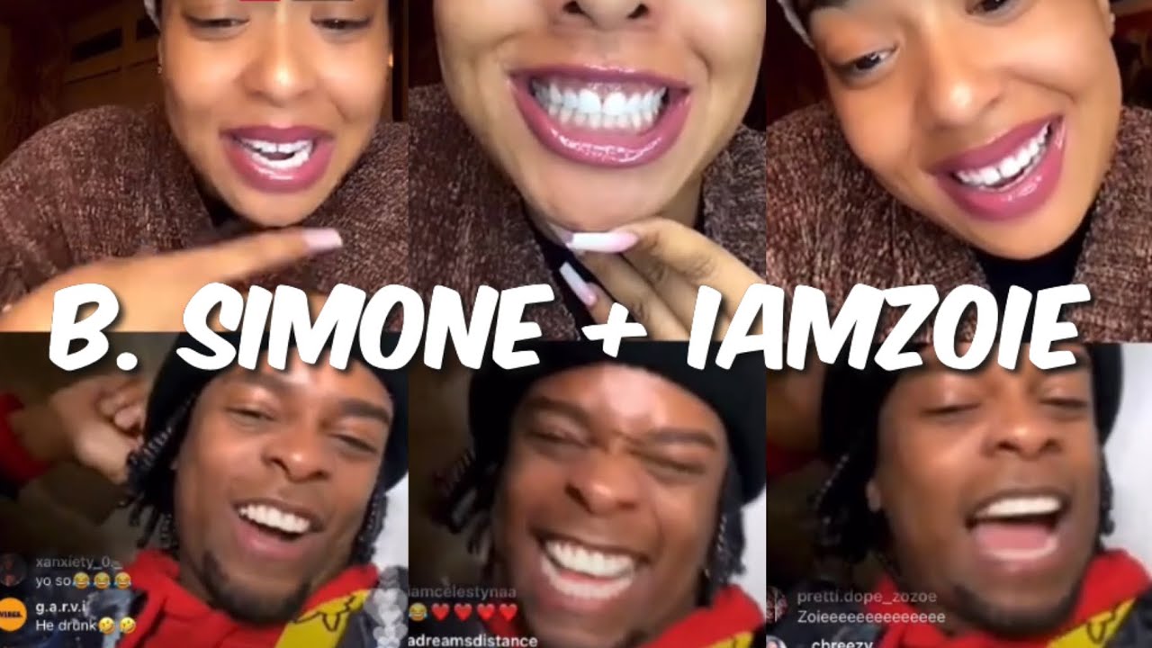 B. Simone + IAMZOIE Instagram Live - YouTube