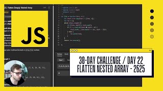 JavaScript - Solving 'Flatten Deeply Nested Array' 2625 | Leetcode Challenge 22 of 30 Days