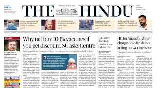 3 June 2021 | The Hindu Newspaper Analysis | Current affairs 2021 #UPSC #IAS #Todays The Hindu