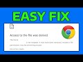 How To Fix ERR_ACCESS_DENIED Google Chrome Error