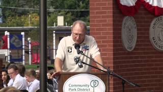 La Grange Park Veterans Memorial Wall Dedication 9-20-2014