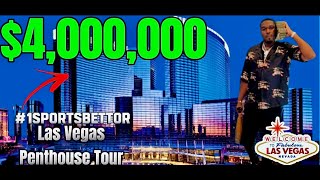 #1SportsBettor DPATT $4,000,000 PENTHOUSE TOUR | ALL FROM SPORTS BETTING