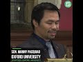 Manny Pacquiao speech at Oxford University