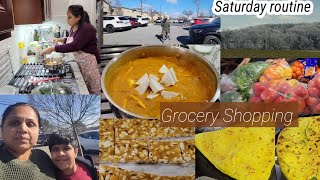 Saturday in my life| How to use Fresh turmeric in cooking| Grocery Shopping, Library visit| chikki