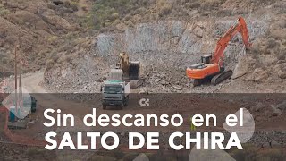 Las obras del Salto de Chira en Gran Canaria continúan sin descanso