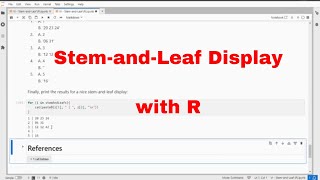 R - Stem-and-Leaf Display