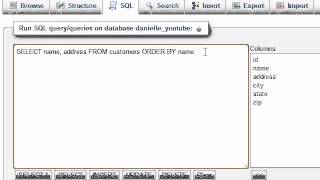 MySQL Database Tutorial - 8 - Sorting Results