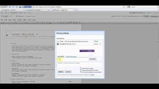 Google Docs - Privacy and Sharing Features