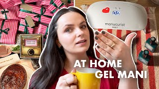 at-home gel mani, bouji london lunch + 2025 intentions ✨🎄 | chatty vlog