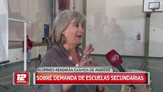 Sobre demanda de escuelas secundarias.