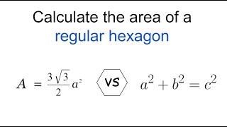 Calculate the area of a regular hexagon Beginner's Tutorial