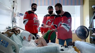 New Jersey Devils spread holiday cheer throughout RWJBarnabas Health Hospitals