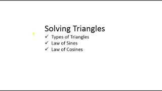 1060 TICE 11.2a The Law of Sines Concept Video