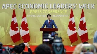 Prime Minister Trudeau delivers remarks at the end of the APEC Leaders’ Meeting