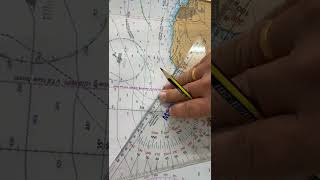 3.1 Plotting Bearing and Distance on Mercator Chart using Protractor