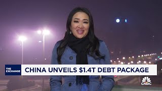 China unveils $1.4 trillion package to address local government debt issues.