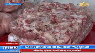 348 kg yaroqsiz go‘sht mahsulotlari yo‘q qilindi