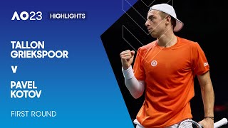 Tallon Griekspoor v Pavel Kotov Highlights | Australian Open 2023 First Round
